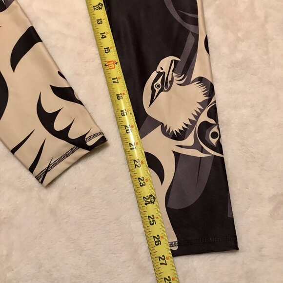 Granville Island Treasures Eagle Gold Full Length Leggings Size Small - Picture 8 of 10
